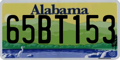 AL license plate 65BT153