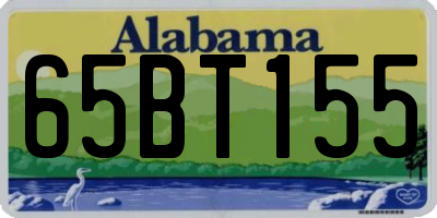 AL license plate 65BT155