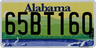 AL license plate 65BT160