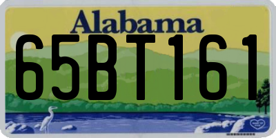 AL license plate 65BT161