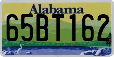 AL license plate 65BT162