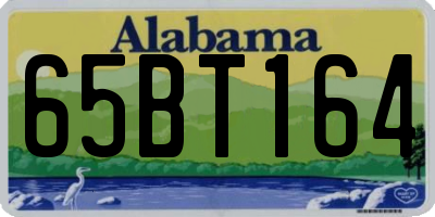 AL license plate 65BT164