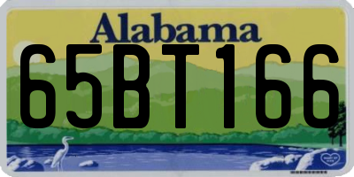 AL license plate 65BT166