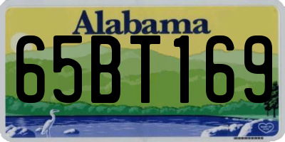 AL license plate 65BT169
