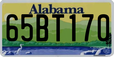 AL license plate 65BT170