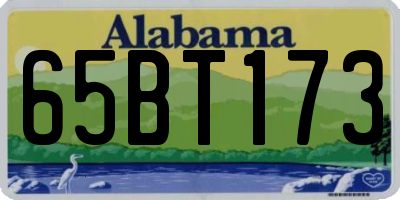 AL license plate 65BT173