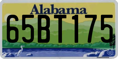 AL license plate 65BT175