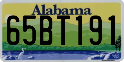 AL license plate 65BT191