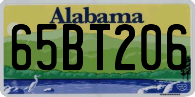 AL license plate 65BT206