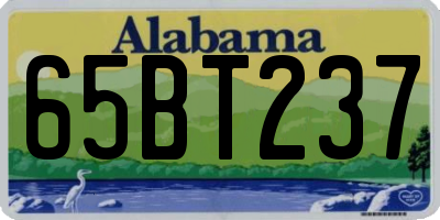 AL license plate 65BT237