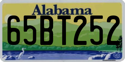 AL license plate 65BT252