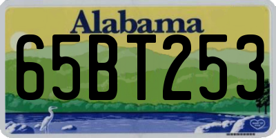 AL license plate 65BT253