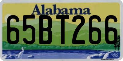 AL license plate 65BT266