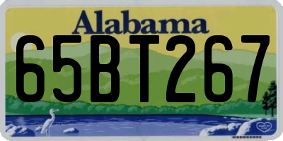 AL license plate 65BT267