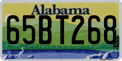 AL license plate 65BT268