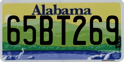AL license plate 65BT269