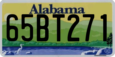 AL license plate 65BT271