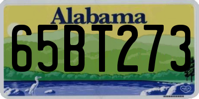 AL license plate 65BT273
