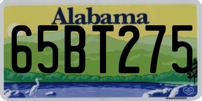 AL license plate 65BT275