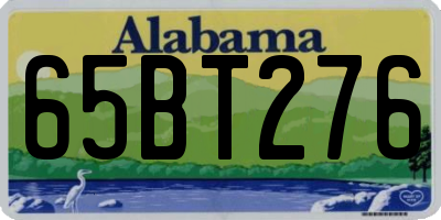 AL license plate 65BT276