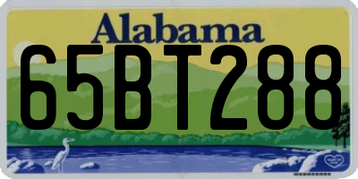AL license plate 65BT288
