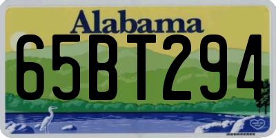 AL license plate 65BT294