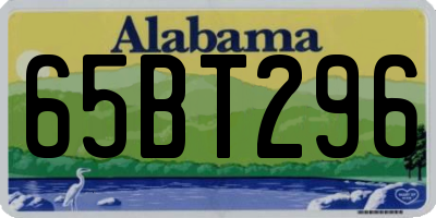 AL license plate 65BT296
