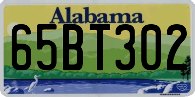 AL license plate 65BT302