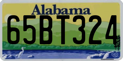 AL license plate 65BT324