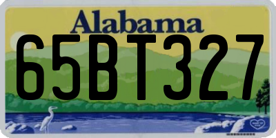 AL license plate 65BT327