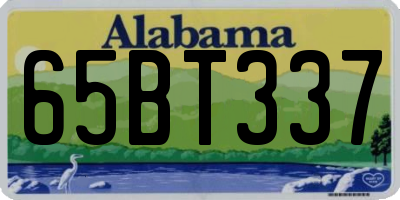 AL license plate 65BT337