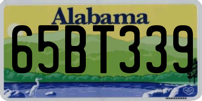 AL license plate 65BT339