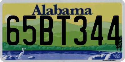 AL license plate 65BT344