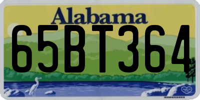 AL license plate 65BT364