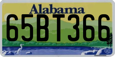AL license plate 65BT366