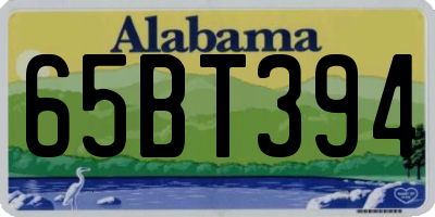 AL license plate 65BT394