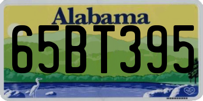 AL license plate 65BT395