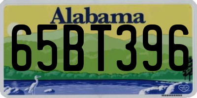 AL license plate 65BT396