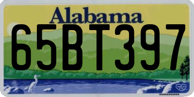 AL license plate 65BT397