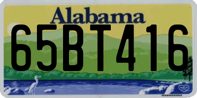AL license plate 65BT416