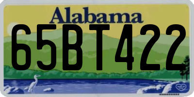 AL license plate 65BT422