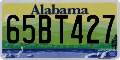 AL license plate 65BT427