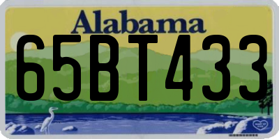 AL license plate 65BT433