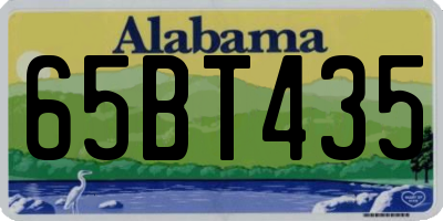 AL license plate 65BT435