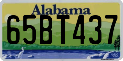 AL license plate 65BT437