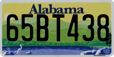 AL license plate 65BT438