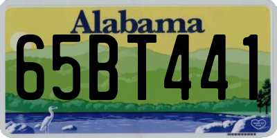 AL license plate 65BT441