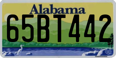 AL license plate 65BT442