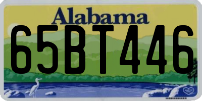 AL license plate 65BT446