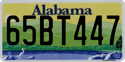 AL license plate 65BT447